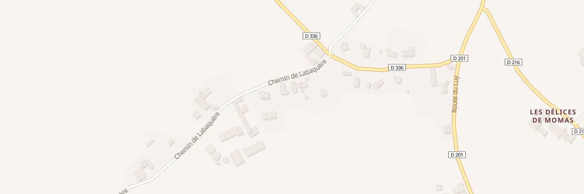 Plan du 5 Che Labaqueres à Momas
