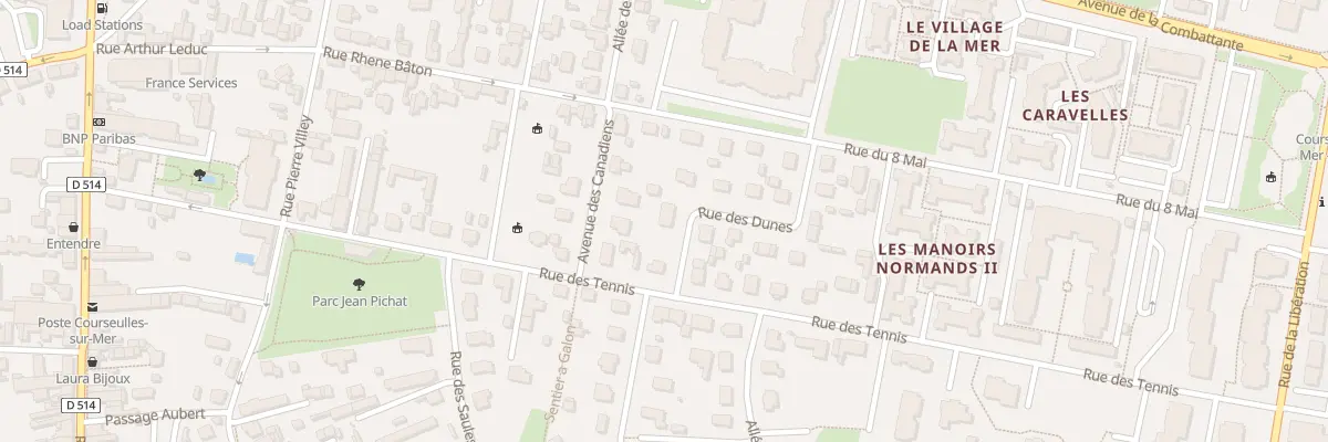 Plan du 3 Rue des Dunes à Courseulles-sur-Mer