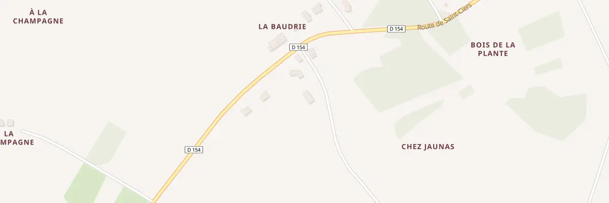 Plan du 2 Champagne de Montdoublet à Villexavier