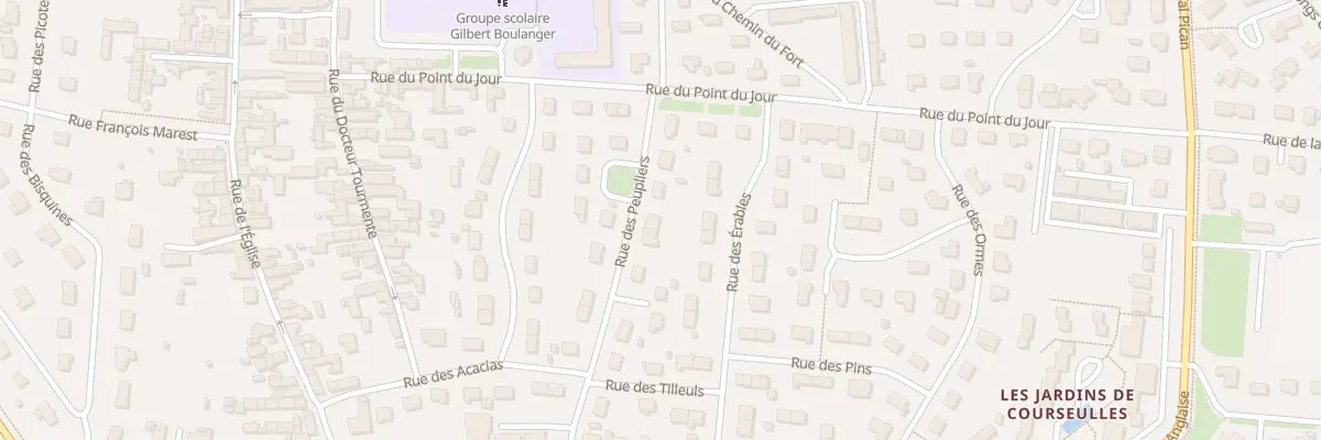 Plan du 7 Rue des Peupliers à Courseulles-sur-Mer