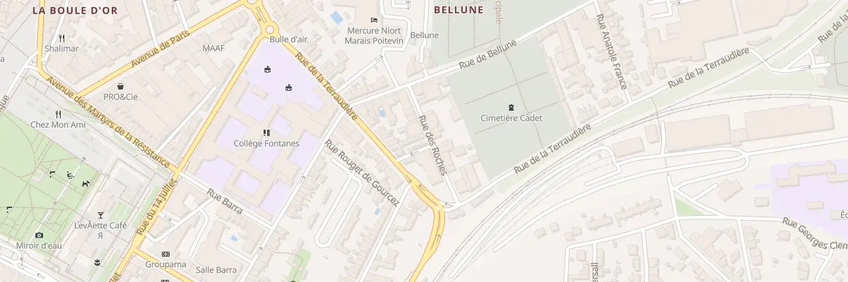 Plan du 6 Rue des Roches à Niort