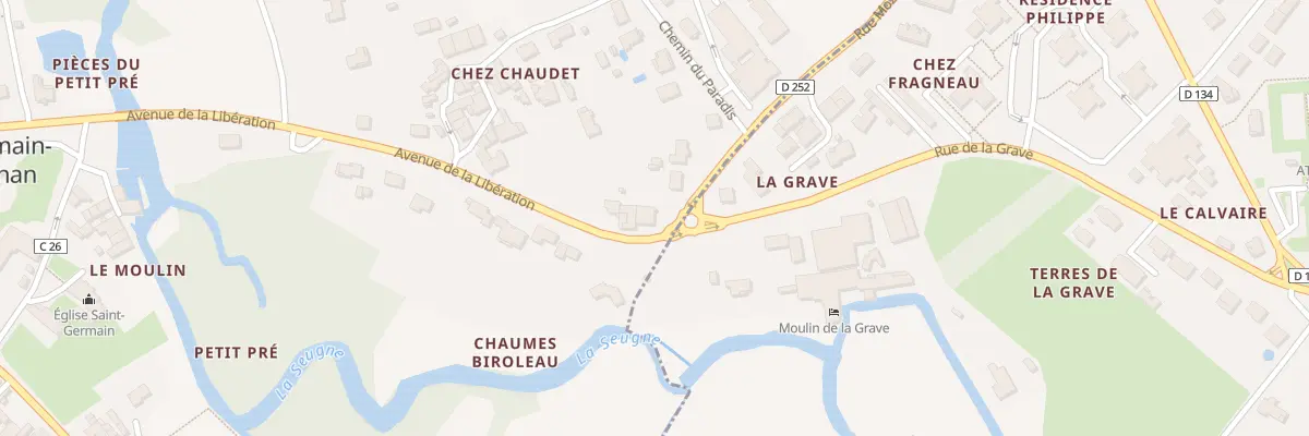 Plan du 35 Av de la Libération à Saint-Germain-de-Lusignan
