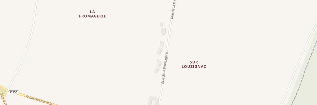 Plan du 7 Rue de la Fromagère à Brives-sur-Charente
