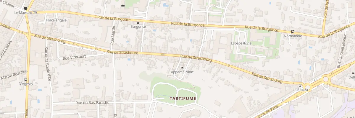 Plan du 128 Rue de Strasbourg à Niort