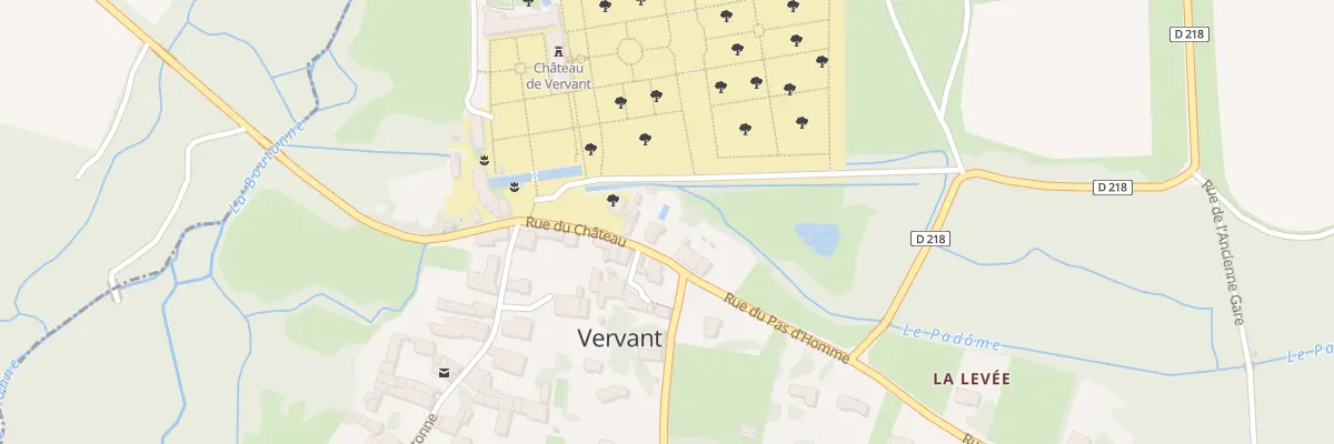 Plan du 7 Rue du Chateau à Vervant