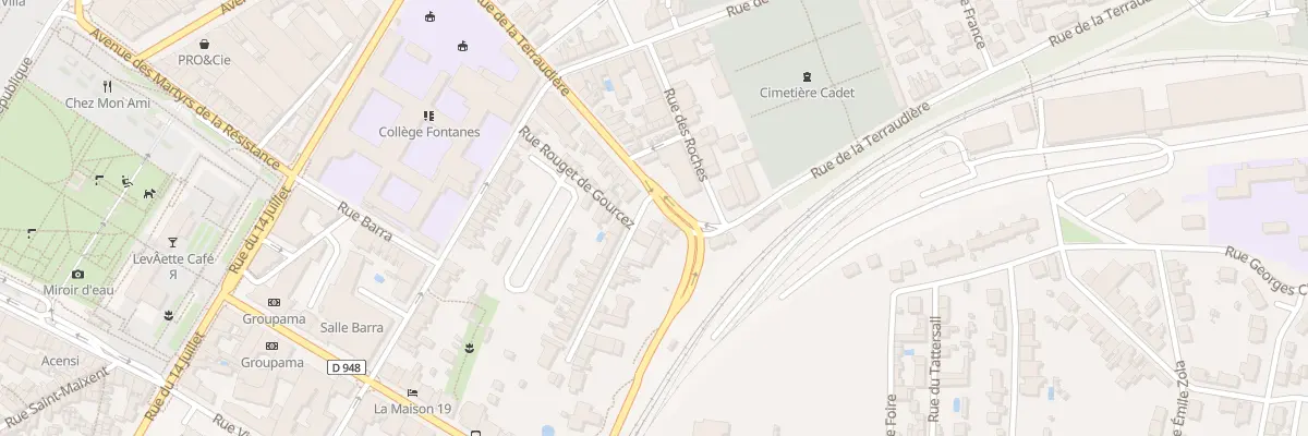 Plan du 68 Rue de la Terraudière à Niort