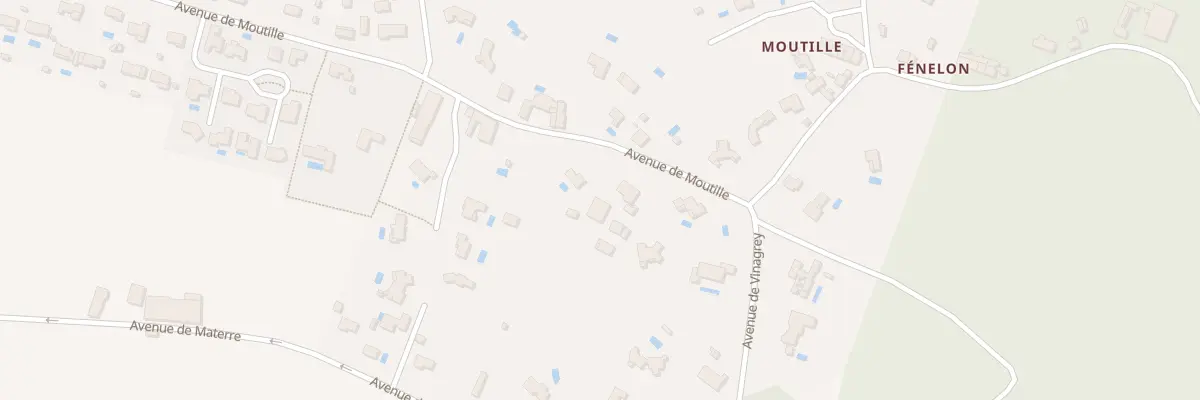 Plan du 51B Av de Moutille à Cénac