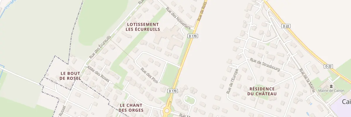 Plan du 2 Rue des Pins à Cairon
