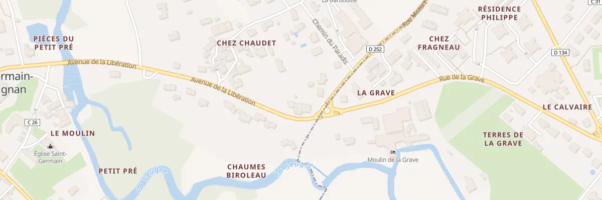 Plan du 33 Av de la Libération à Saint-Germain-de-Lusignan