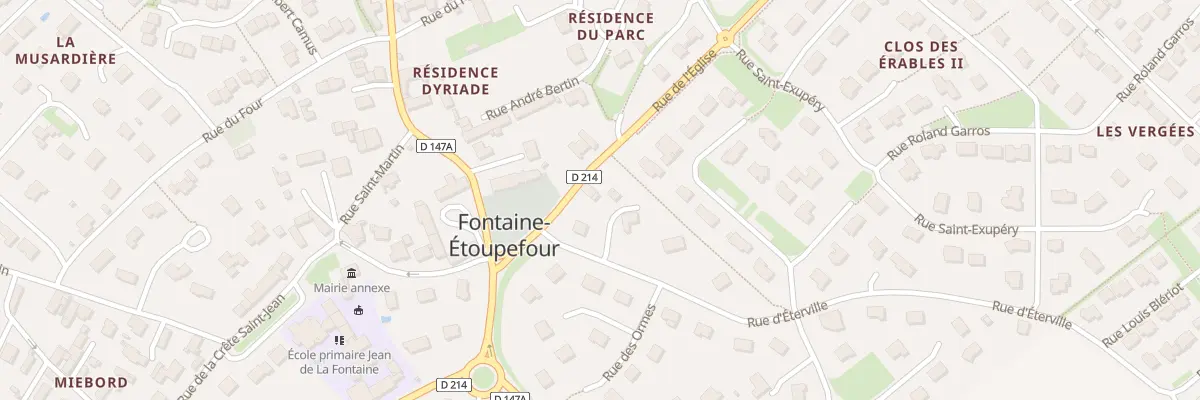 Plan du 2 Rue de l’Église à Fontaine-Étoupefour