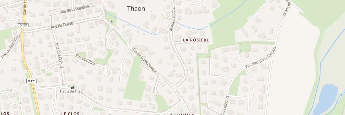 Plan du 5 Av du Val à Thaon