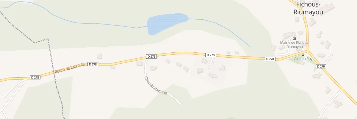 Plan du 7 Rte de Larreule à Fichous-Riumayou