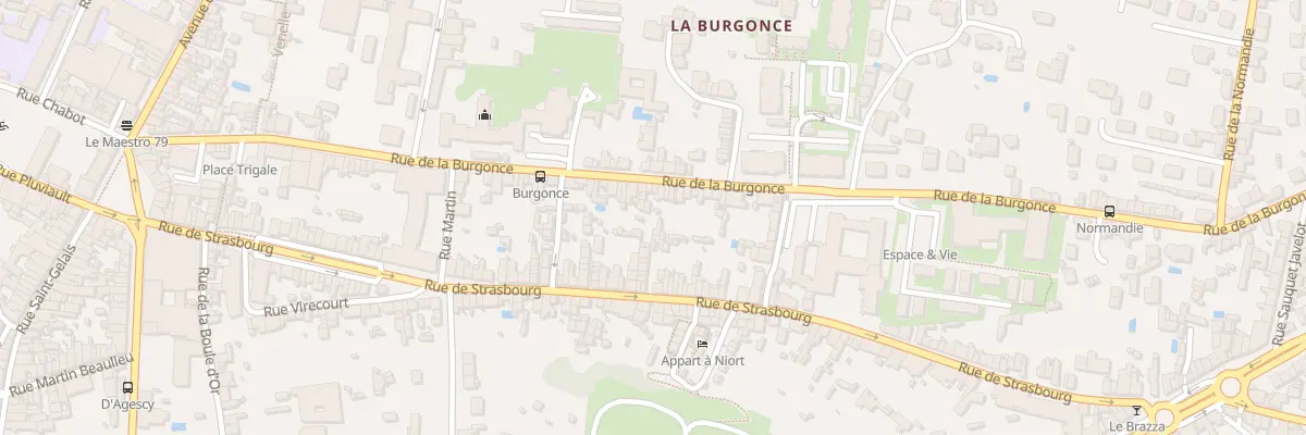 Plan du 100 Rue de la Burgonce à Niort