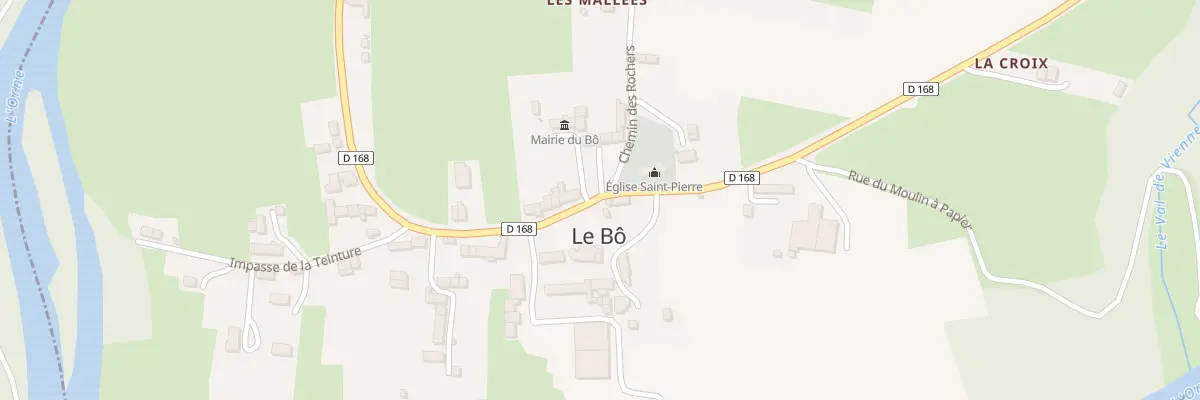 Plan du 5026 Le Bourg au Bô