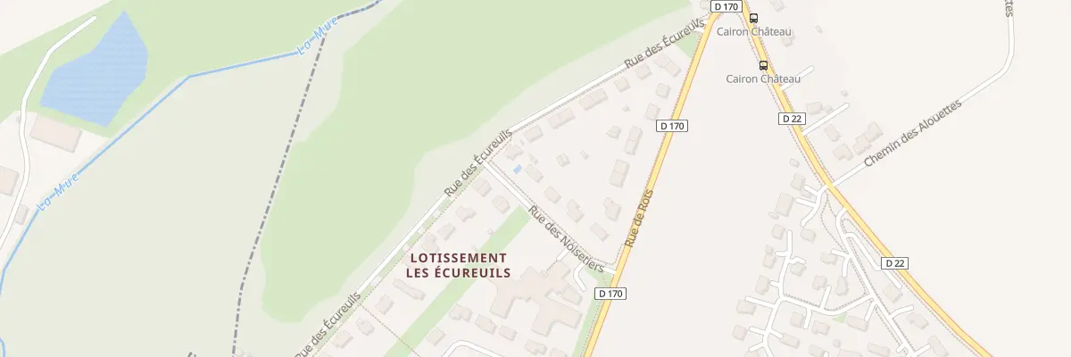 Plan du 8 Rue des Noisetiers à Cairon