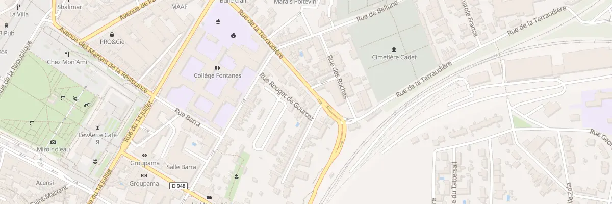 Plan du 58 Rue de la Terraudière à Niort