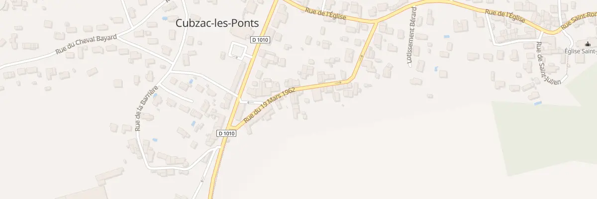 Plan du 19 Rue du 19 Mars 1962 à Cubzac-les-Ponts