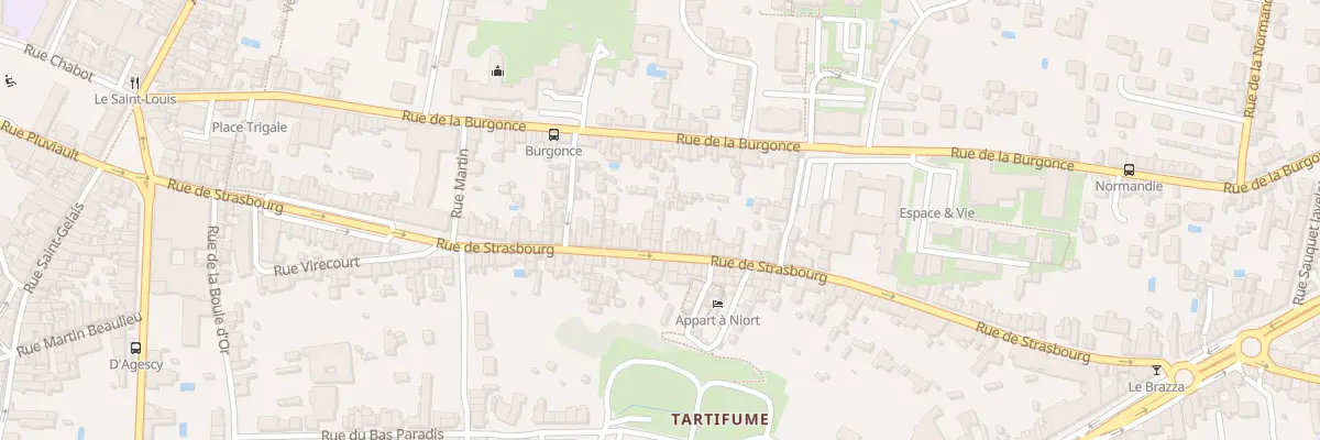 Plan du 123D Rue de Strasbourg à Niort