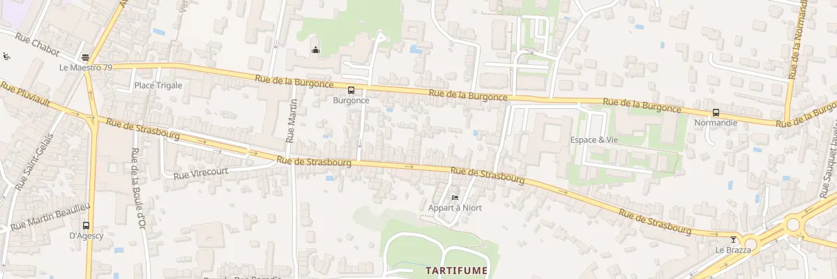 Plan du 123E Rue de Strasbourg à Niort