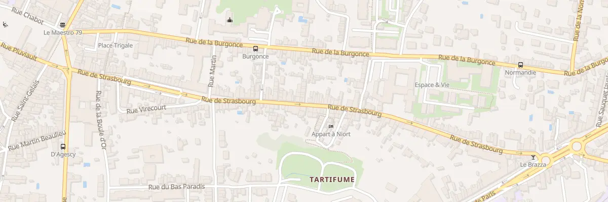 Plan du 121 Rue de Strasbourg à Niort