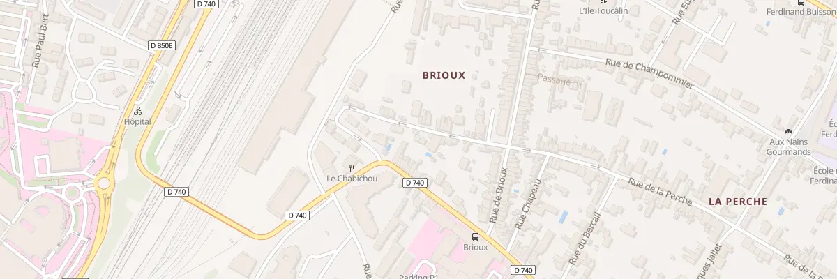 Plan du 16 Rue de la Perche à Niort