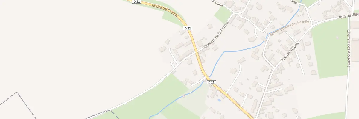 Plan du 57 Rte de Creully à Cairon
