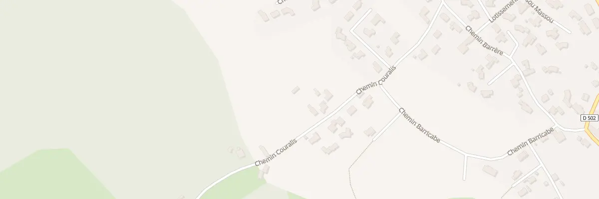 Plan du 36 Che Couralis à Laroin