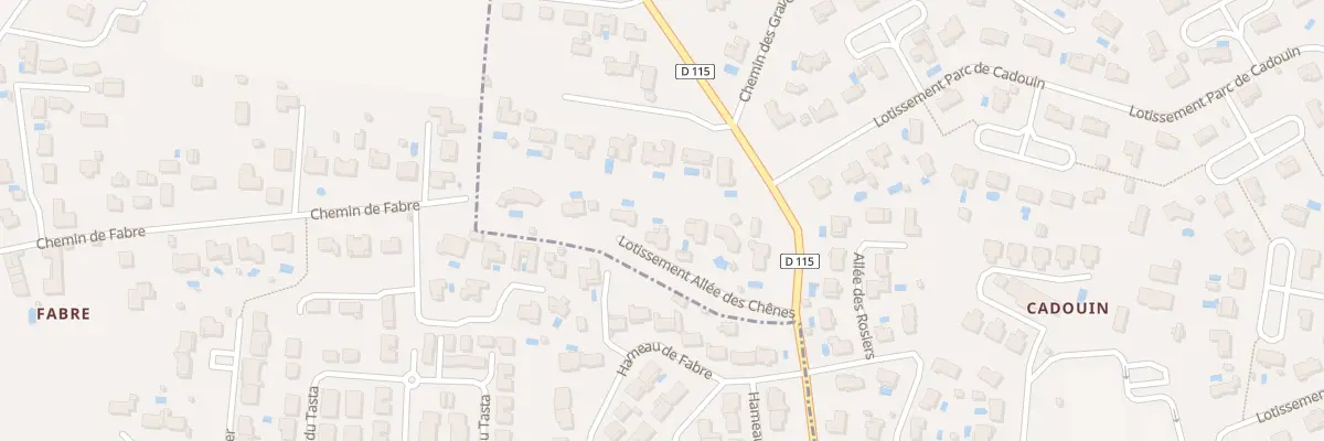 Plan du 4 Lot Allee des Chenes à Pompignac