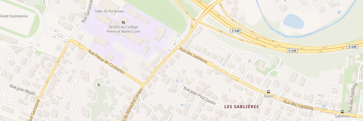 Plan du 164 Rue du Mal Leclerc à Niort