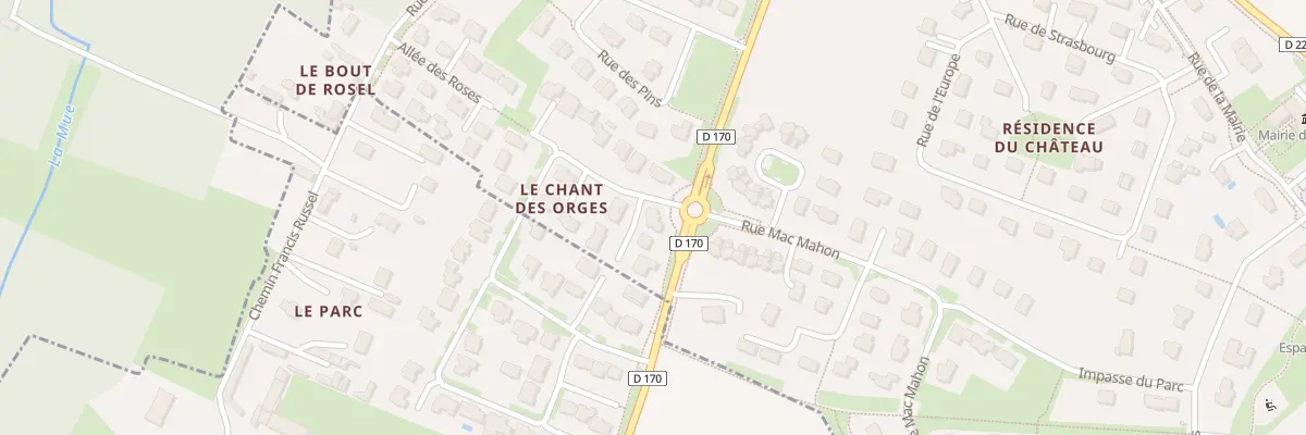 Plan du 2 All du Lin à Cairon