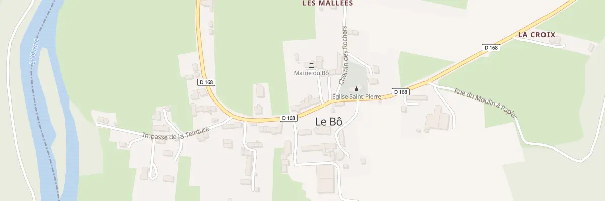 Plan du 5023 Le Bourg au Bô