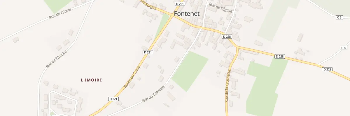 Plan du 8 Rue du Calvaire à Fontenet