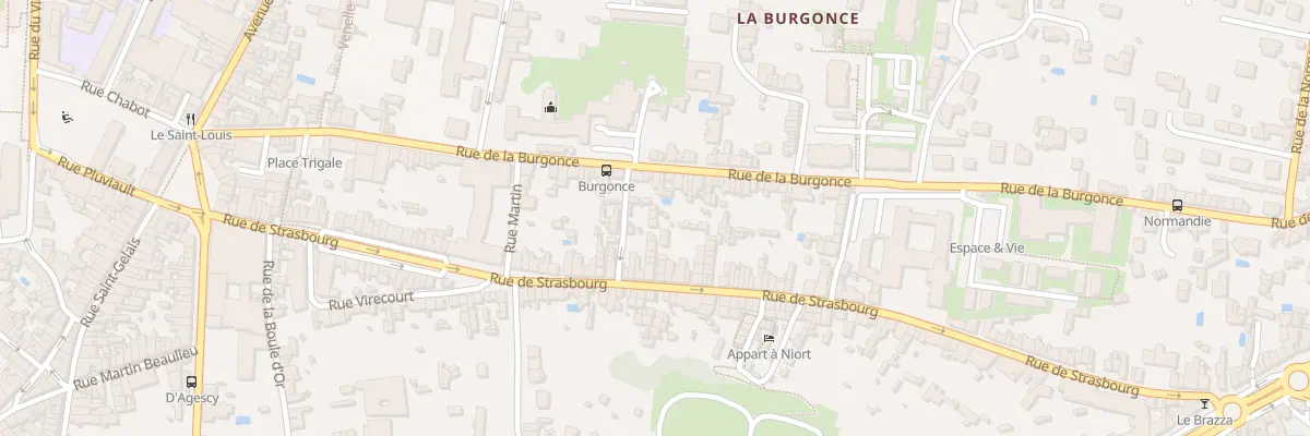 Plan du 105F Rue de Strasbourg à Niort