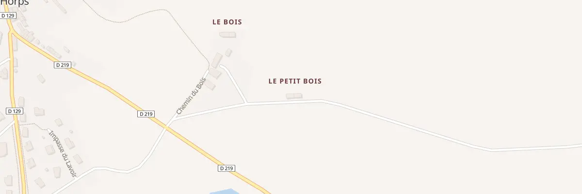 Plan du 1 Le Petit Bois au Horps
