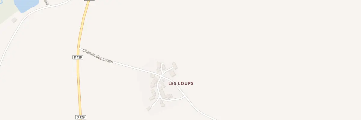 Plan du 1 Che des Loups au Horps