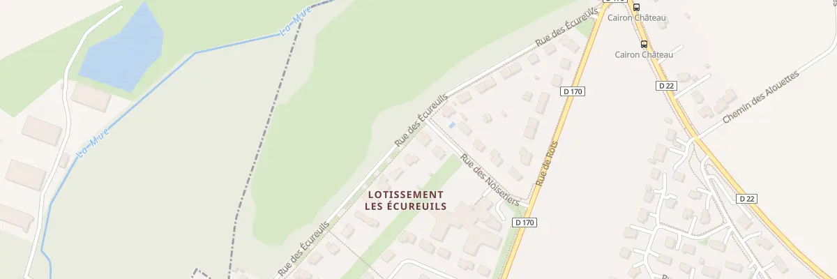 Plan du 9 Rue des Noisetiers à Cairon
