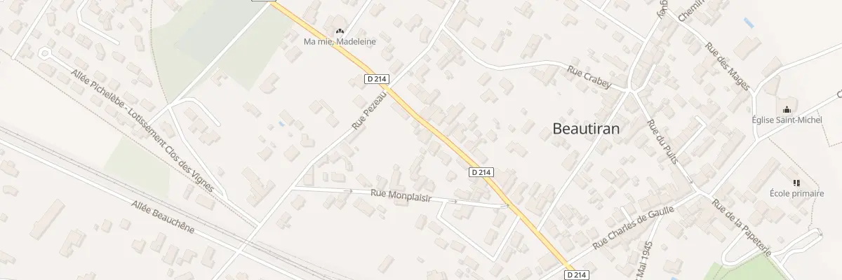 Plan du 30 Rte de l’Aruan à Beautiran