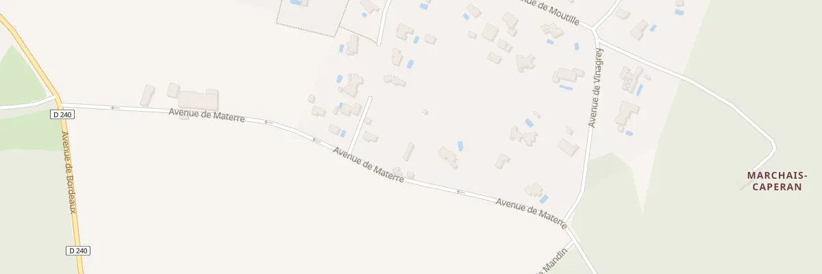 Plan du 22 Av de Materre à Cénac