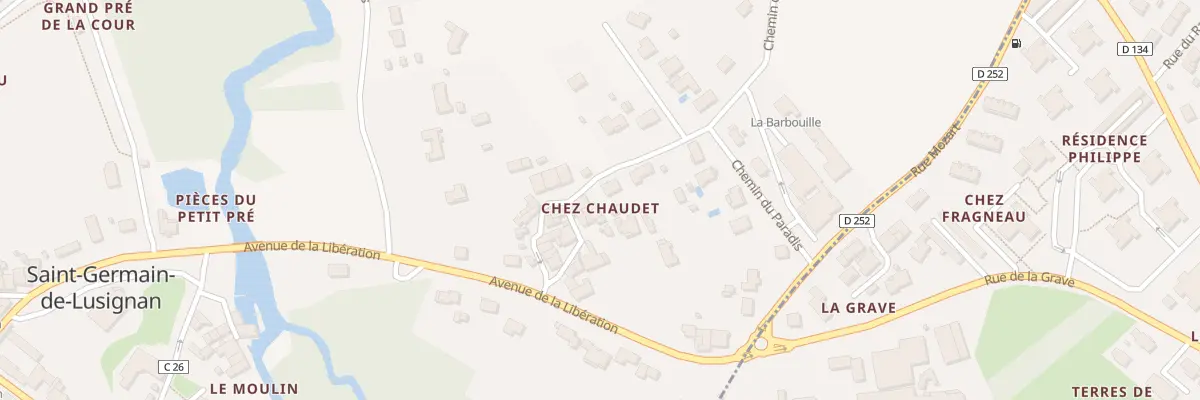Plan du 12 Chez Chaudet à Saint-Germain-de-Lusignan