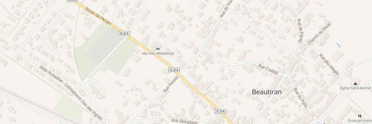 Plan du 45 Rte de l’Aruan à Beautiran