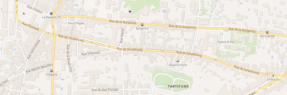 Plan du 91 Rue de Strasbourg à Niort
