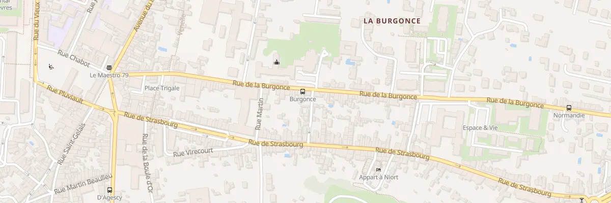 Plan du 68 Rue de la Burgonce à Niort