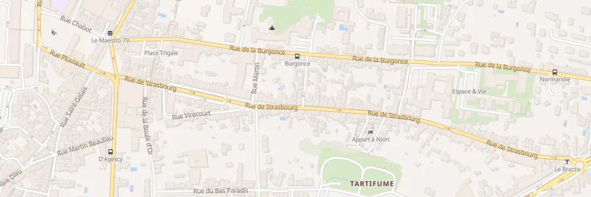 Plan du 89C Rue de Strasbourg à Niort