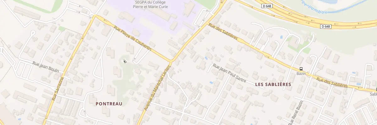 Plan du 152 Rue du Mal Leclerc à Niort