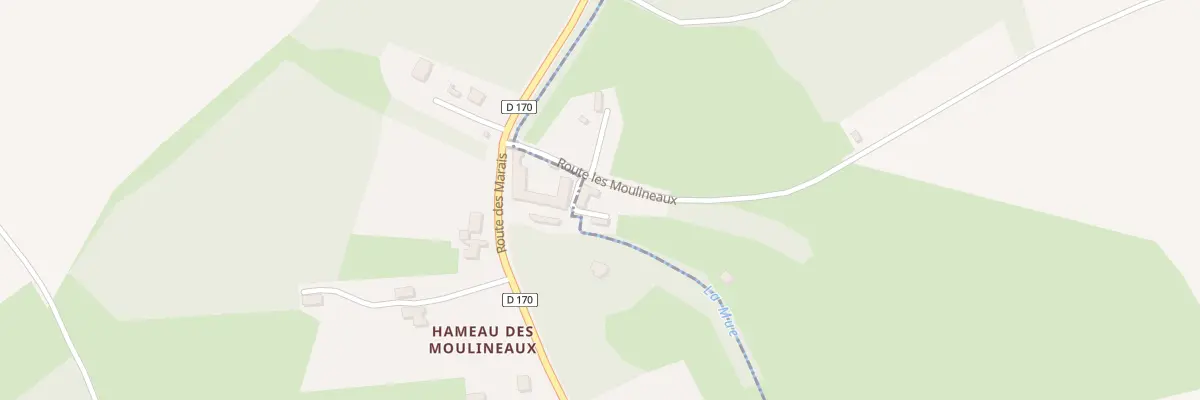 Plan du 2 Rte des Moulineaux à Bény-sur-Mer
