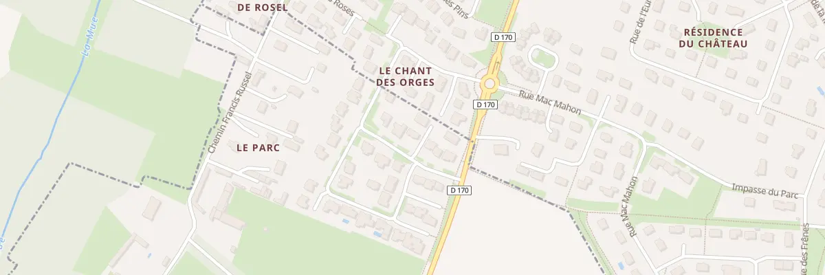 Plan du 9 Rue des Rochambelles à Rosel