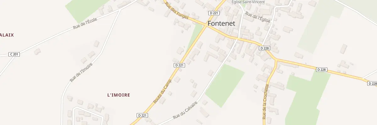 Plan du 11 Rte du Camp à Fontenet