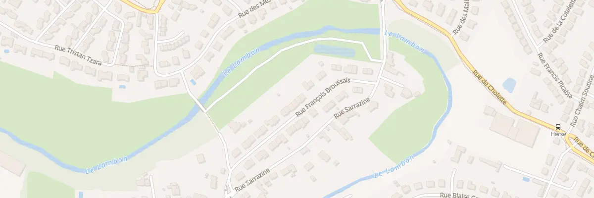 Plan du 25 Rue François Broussais à Niort