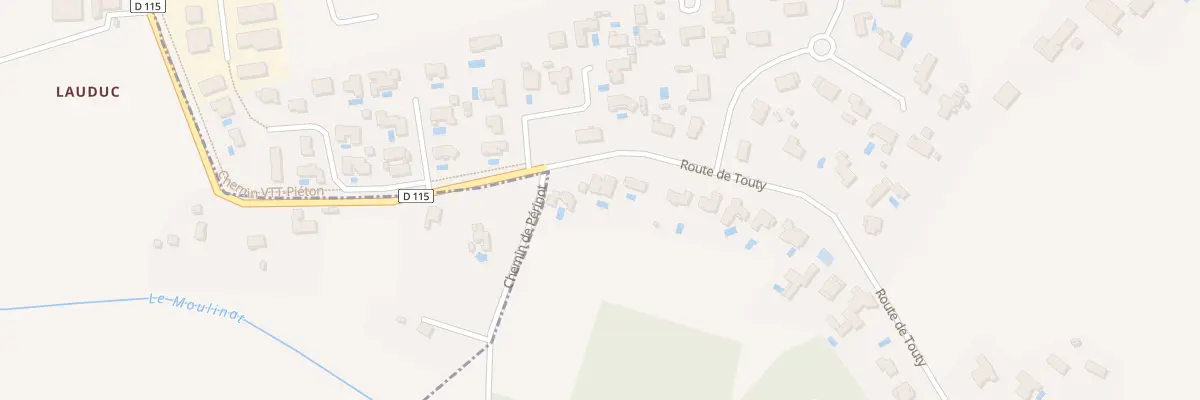 Plan du 54 Rte de Touty à Pompignac