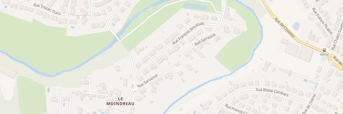 Plan du 20 Rue François Broussais à Niort